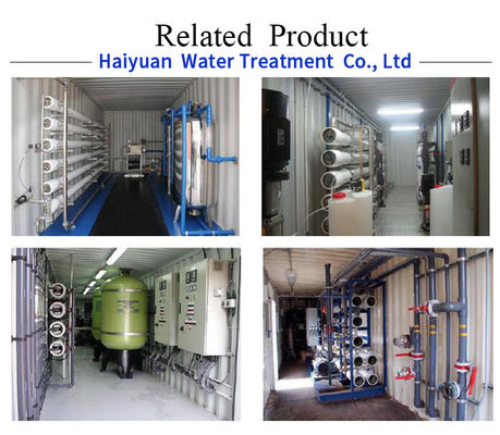 1.65kw কনটেইনারাইজড ওয়াটার ট্রিটমেন্ট প্ল্যান্ট, SS304 3000 lph rO plant