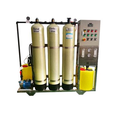 2000L/ঘন্টা আয়রন ম্যাঙ্গানিজ জল ফিল্টার 70% -75% পুনরুদ্ধারের দক্ষতা 450 কেজি
