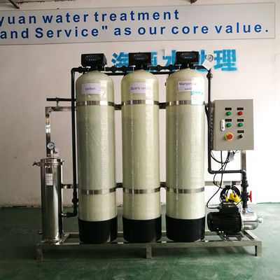 2000L/ঘন্টা আয়রন ম্যাঙ্গানিজ জল ফিল্টার 70% -75% পুনরুদ্ধারের দক্ষতা 450 কেজি