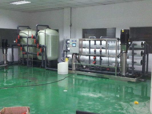FRP ন্যানো ফিল্ট্রেশন ওয়াটার ট্রিটমেন্ট 10m3/Hr গ্রান্ডফস পাম্প দিয়ে