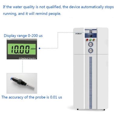 PLC Contraol সহ ল্যাবরেটরি 50LPH- এর জন্য 1.5kw ডিওনিজড ওয়াটার সিস্টেম